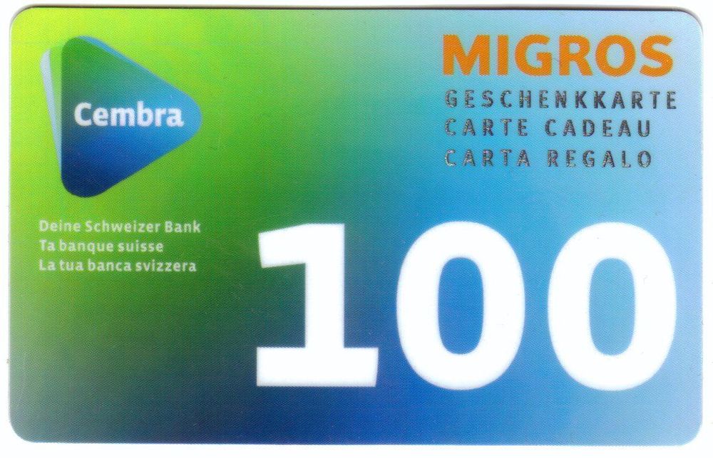 Migros Cembra CHF100 RS 12 Neu Kaufen Auf Ricardo