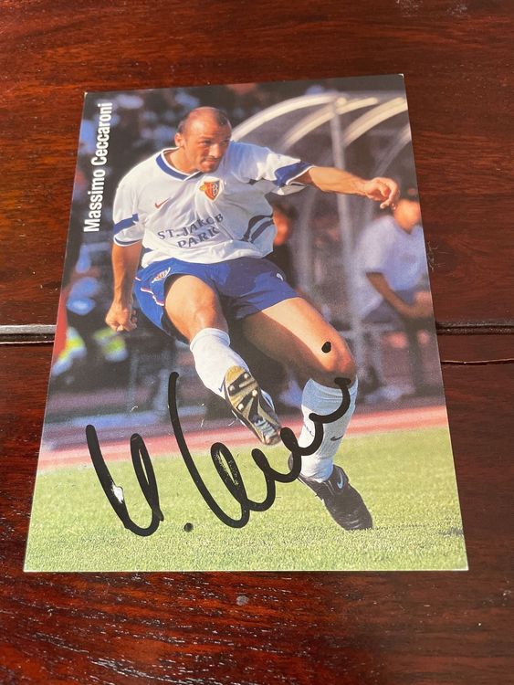 FC Basel FCB Vintage Autogramm Ceccaroni Kaufen Auf Ricardo