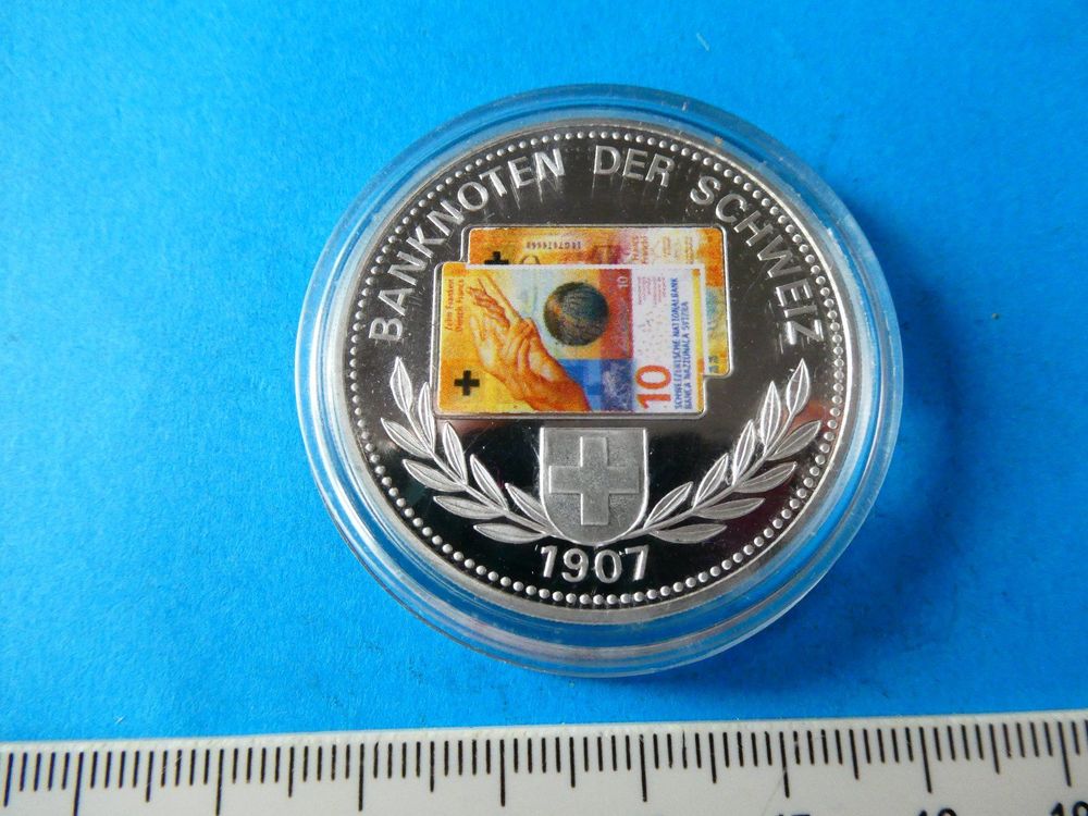 Versilberte Medaille Mm Pp Frankennote Kaufen Auf Ricardo