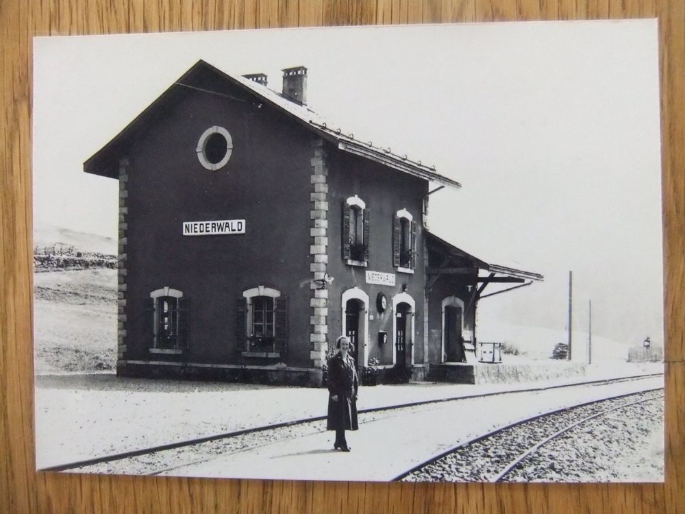 Furka Oberalp Disentis Bahnstrecke Bahnhof Niederwald Kaufen Auf Ricardo