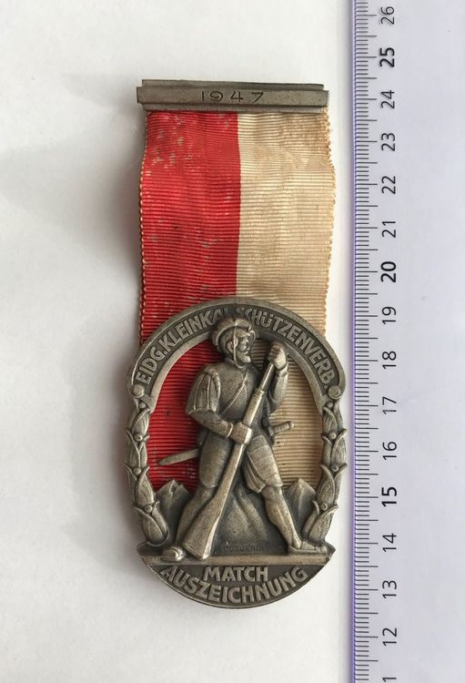 1947 Eidg Kleinkaliber Schützenverband Schützenmedaille Kaufen auf