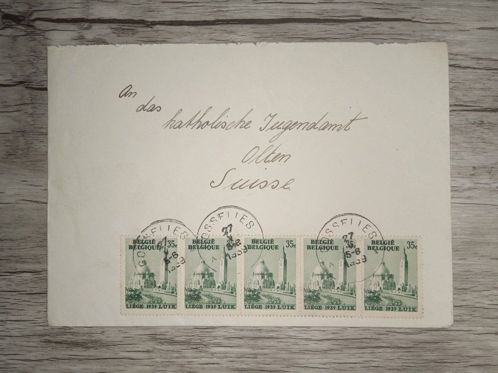 TR02 Enveloppe Timbre Belgique 1939 Kaufen Auf Ricardo