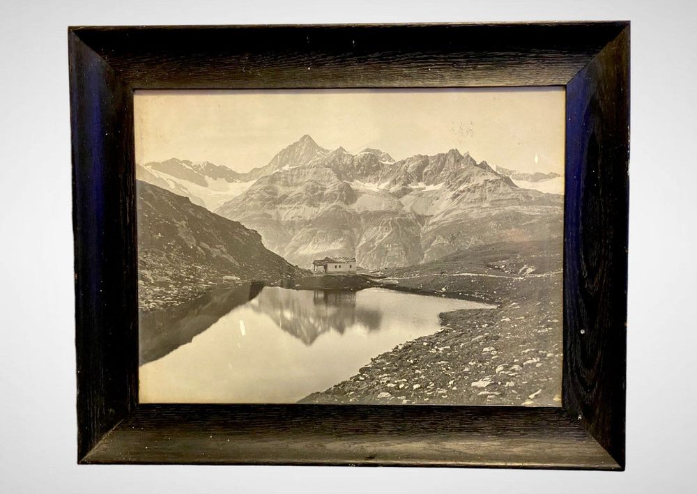 Photo Ancienne Lac Schwarzsee La Porte Du Cervin Matterhorn Kaufen