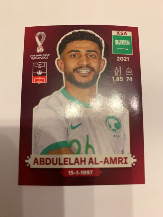 Panini WM 2022 Abdulelah Al Amri KSA 5 Kaufen Auf Ricardo