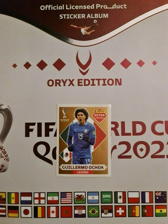 Panini Extra Sticker Qatar 2022 Guillermo Ochoa BRONZE Acheter Sur