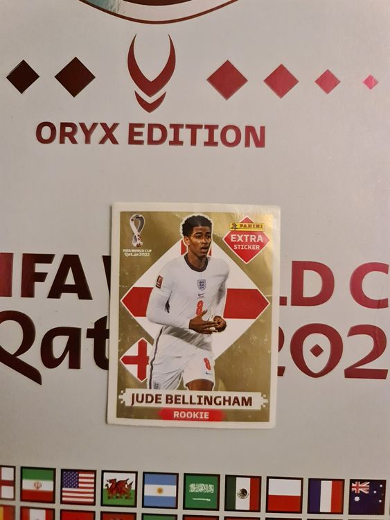 Panini Extra Sticker Qatar Jude Bellingham Gold Acheter Sur Ricardo