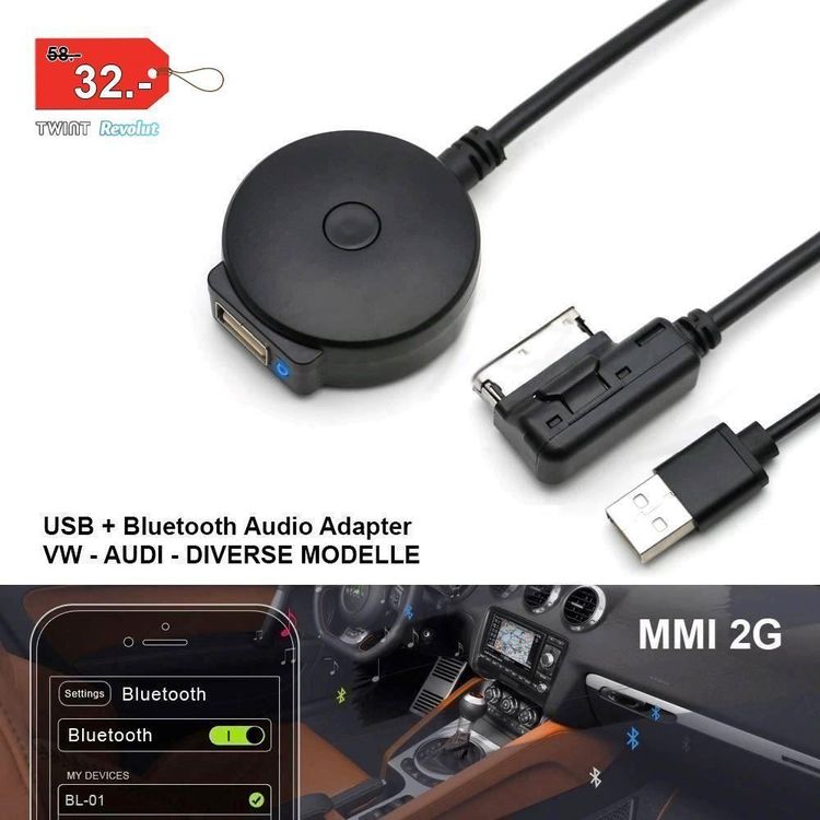 Mmi G Usb Bluetooth Adapter Vw Audi Acheter Sur Ricardo