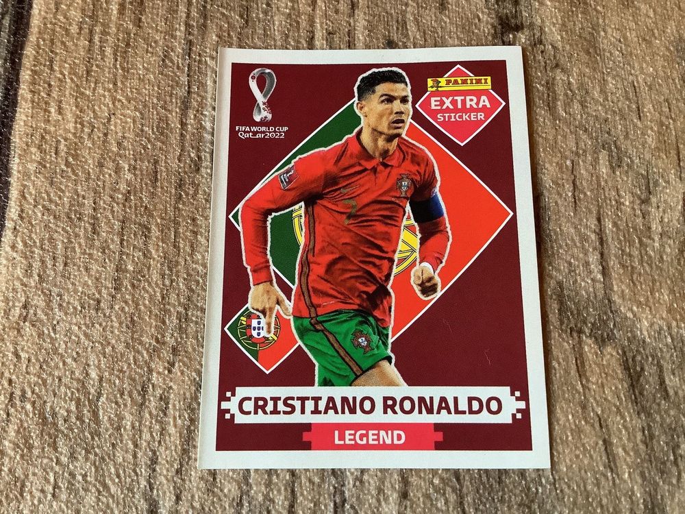 Wm Quatar Panini Extra Sticker Base Cristiano Ronaldo Acheter