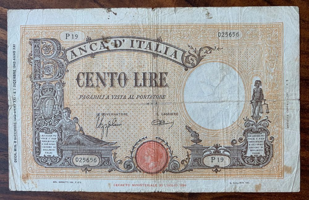 Banknote Italien Lire Acheter Sur Ricardo