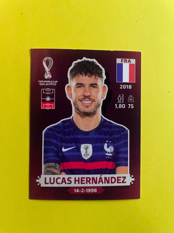 FRA 5 Panini WM 2022 LUCAS HERNANDEZ Kaufen Auf Ricardo