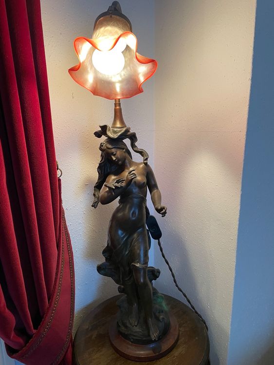 Jugendstil Lampe Frauenfigur Kaufen Auf Ricardo