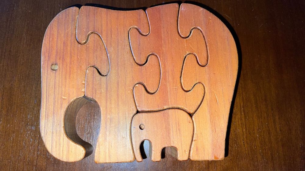 Puzzle Holz Elefant Kaufen Auf Ricardo