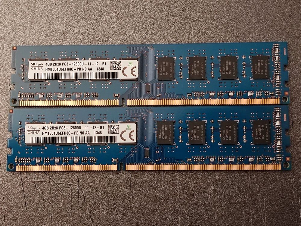 8 GB SK Hynix DDR3 1600 MHz 12800U RAM Kit Kaufen Auf Ricardo