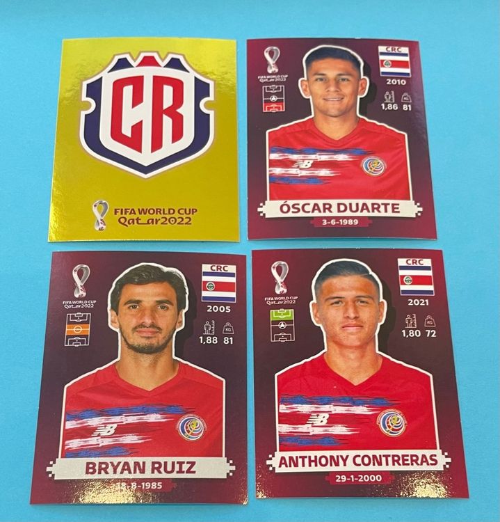 Panini WM 2022 Qatar COSTA RICA CRC 2 CRC 7 CRC 14 CRC 18 Acheter