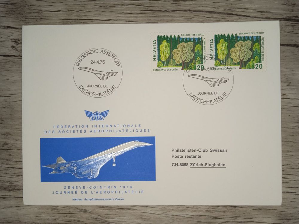 TR26 Enveloppe Timbre Suisse 1976 Theme Aviation Kaufen Auf Ricardo