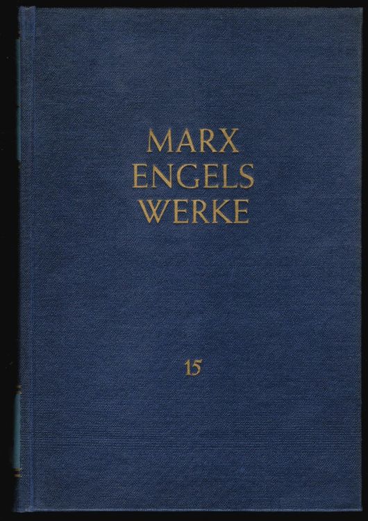 Marx Engels Werke Band 15 1860 1864 Kaufen Auf Ricardo