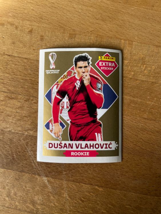 Wm Panini Extra Sticker Dusan Vlahovic Gold Comprare Su Ricardo