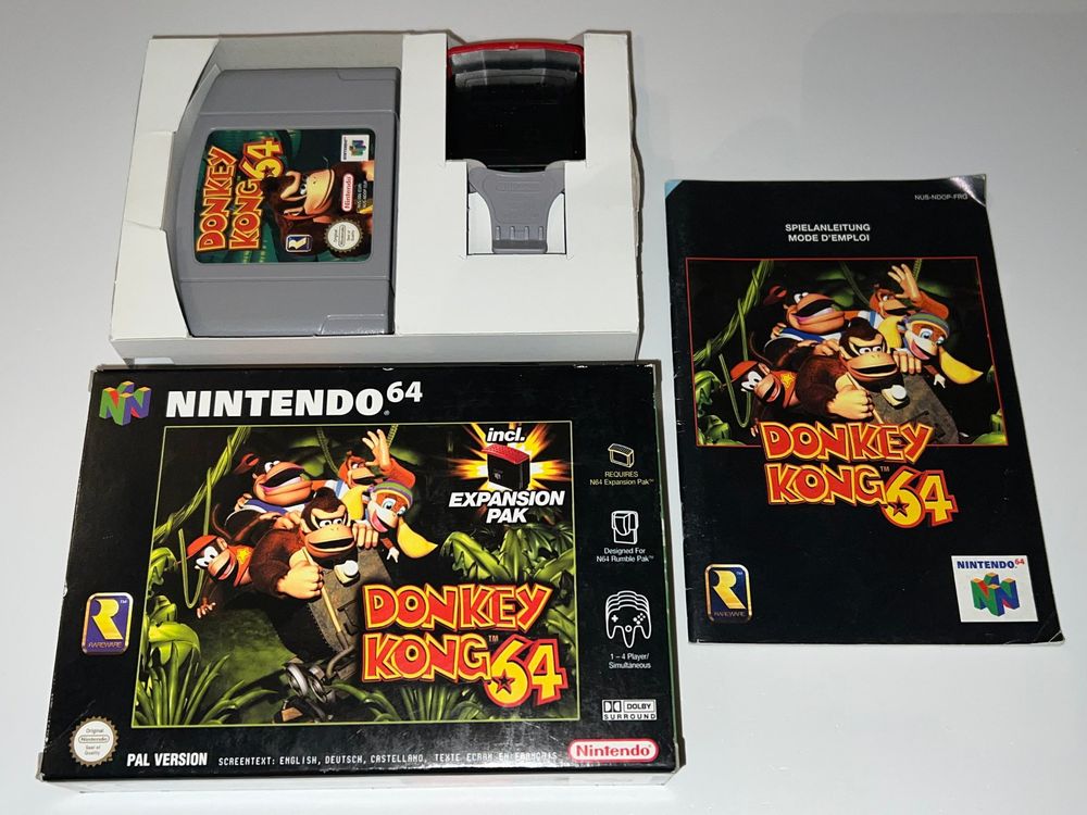 N64 Spiel Donkey Kong 64 OVP Inkl Expansion Pak Top Kaufen