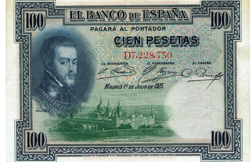 Spanien 100 Pesetas 1925 VZ P 69 Kaufen Auf Ricardo