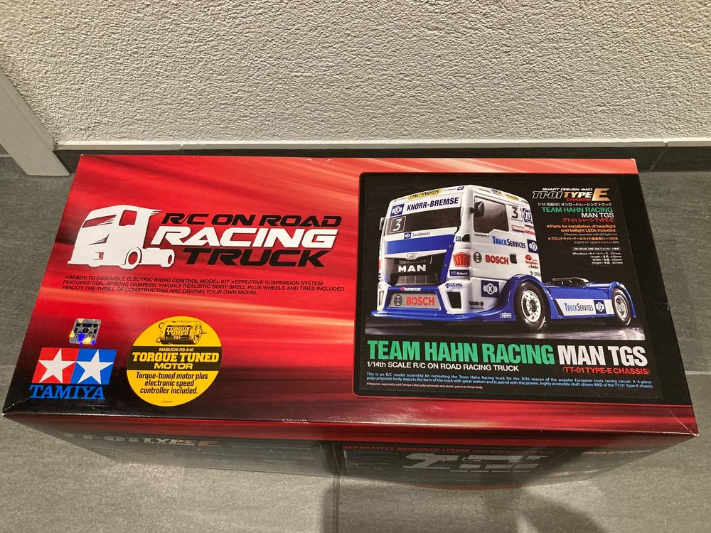 Tamiya Tt Euro Racing Truck Team Hahn Man Tgs Mit Tuning Acheter