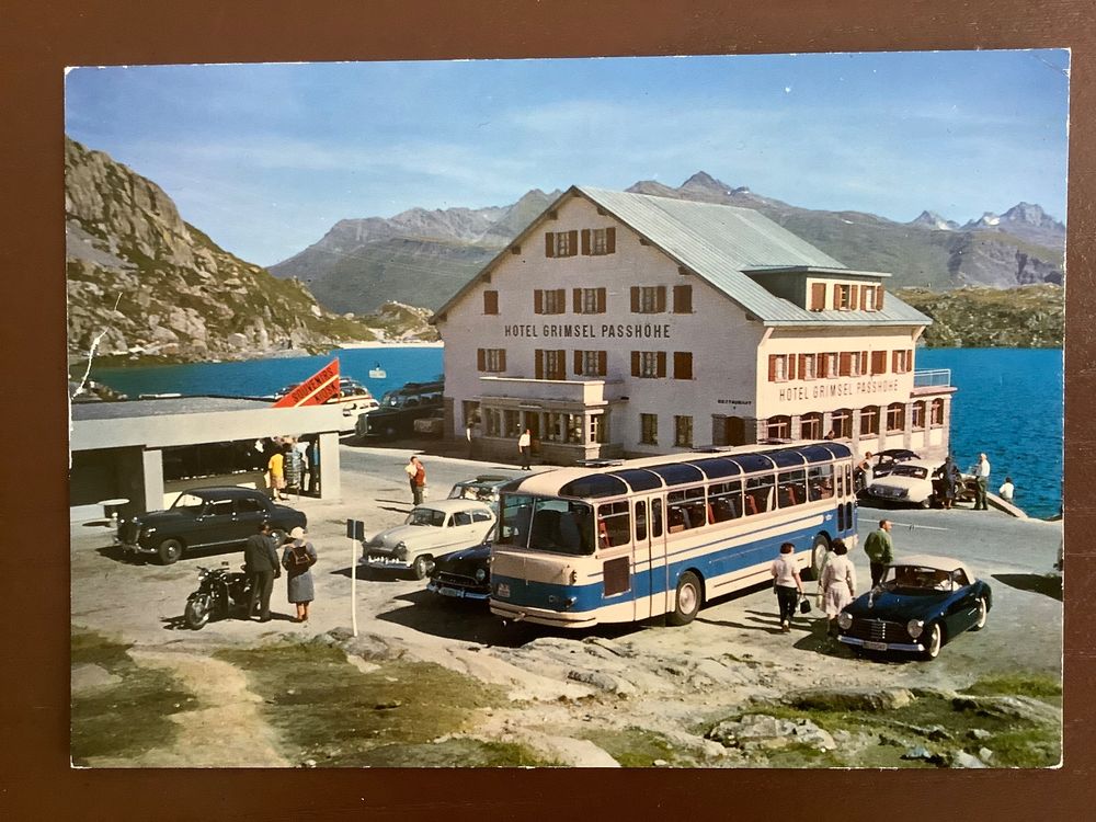 AK Grimsel Passhöhe Autobus Oldtimer bus auto Grimselpass Kaufen auf