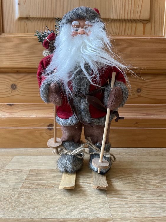 Samichlaus Auf Ski Ca 30cm Hoch Kaufen Auf Ricardo