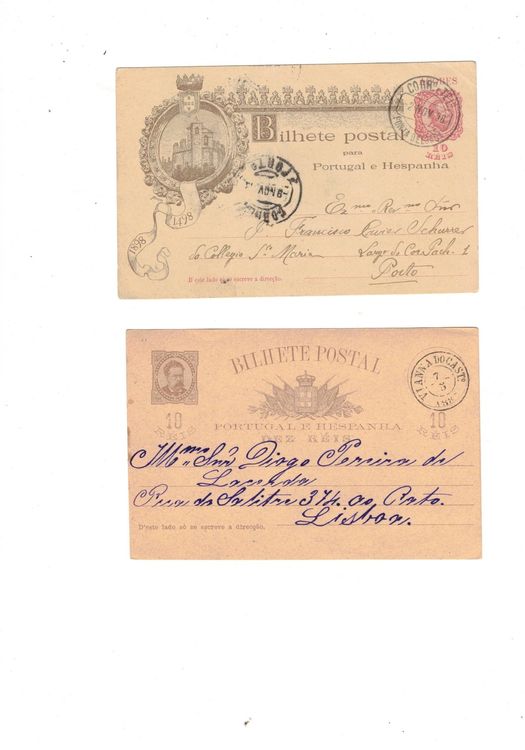 Portugal Ganzsachen Postkarten 1898 Briefmarken Kaufen Auf Ricardo