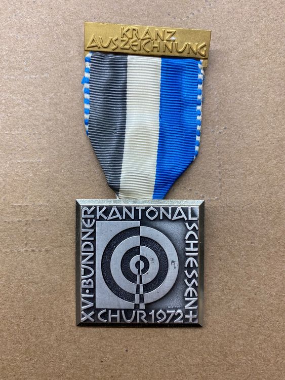 Kranzauszeichnung Kantonalschützenfest GR 1972 Kaufen auf Ricardo