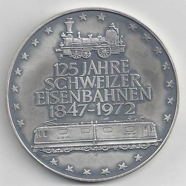 Grosse Silber Medaille Gr Fine Vitznau Rigi Bahn Kaufen Auf