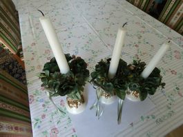 Dekorative Kerzenständer, 3 Stück, festlich & speziell