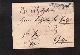 Siegel Faltbrief , Balkenstempel Hildesheim , 12.7.1839