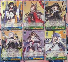 Azur Lane 6 Rare Cards Weiss Schwarz Japanese Version