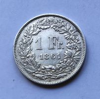 1861 1 Franken -unz