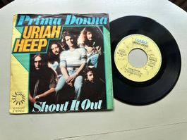 URIAH HEEP tolle Single Prima Donna Kult Top Metal Rock