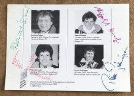 AUTOGRAMME UNSERE OLYPIASIEGER CALGARY 1988