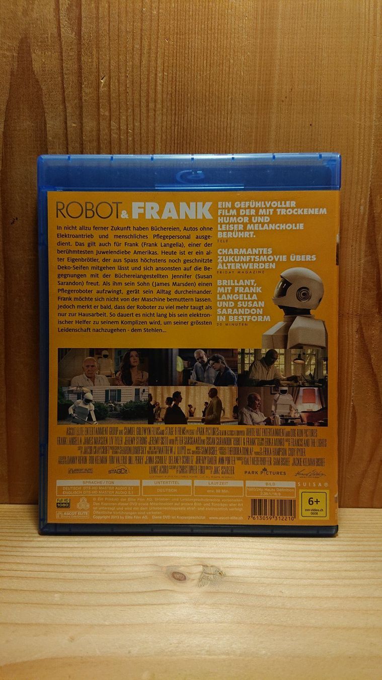 Tutti i DVDs: ROBOT & FRANK zwei diebische Komplizen Blu-Ray – Usato da Wilderswil venduto da Exebub 1