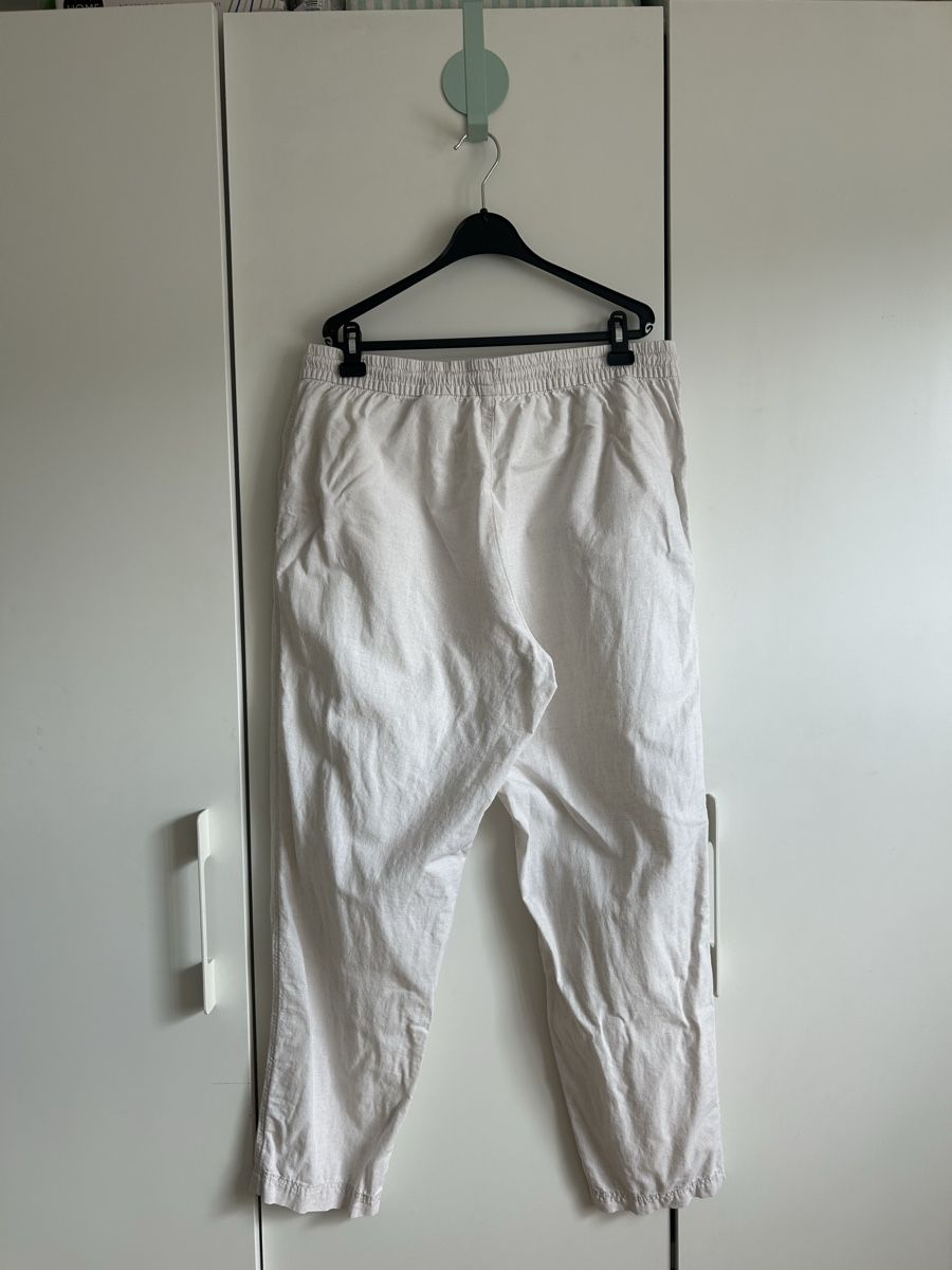 H&M Pantaloni: Leinenhose Damen beige Grösse L  – Usato da Riehen venduto da S______ 2