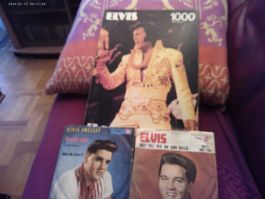 2 X Elvis Presley Single Schallplatten,RCA +PUZZLE 1000 STK