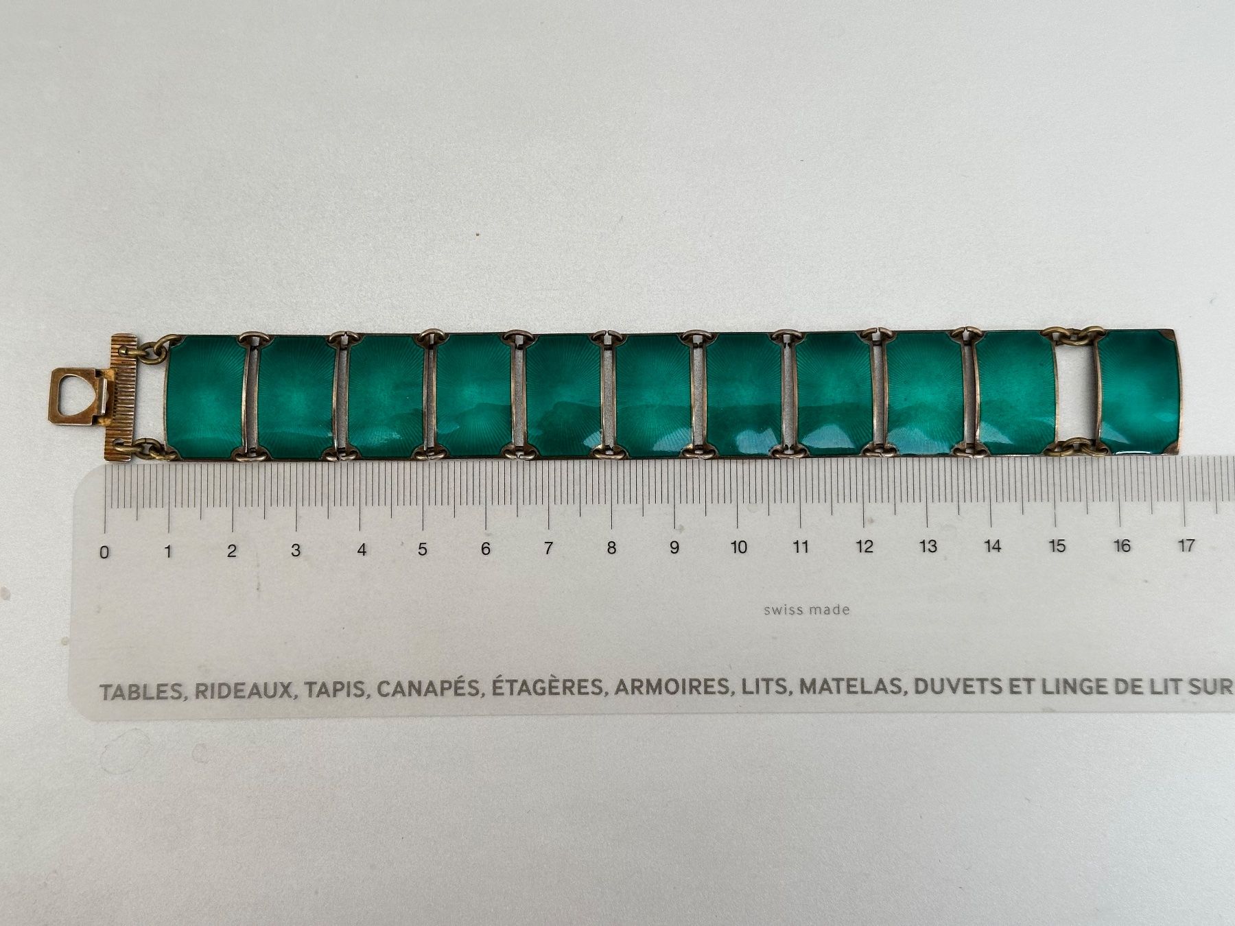 Bracciali & Braccialetti: Vintage 925er Silber Armband mit Emaille, David Andersen – Usato da Onex venduto da Antiqueshow 4