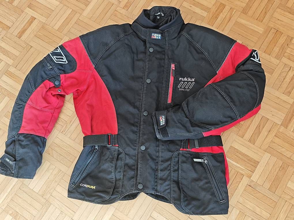 Giacche: Vendo giacca moto  rukka rossa  – Usato da Beride d. Bedigli. venduto da Gialla 1