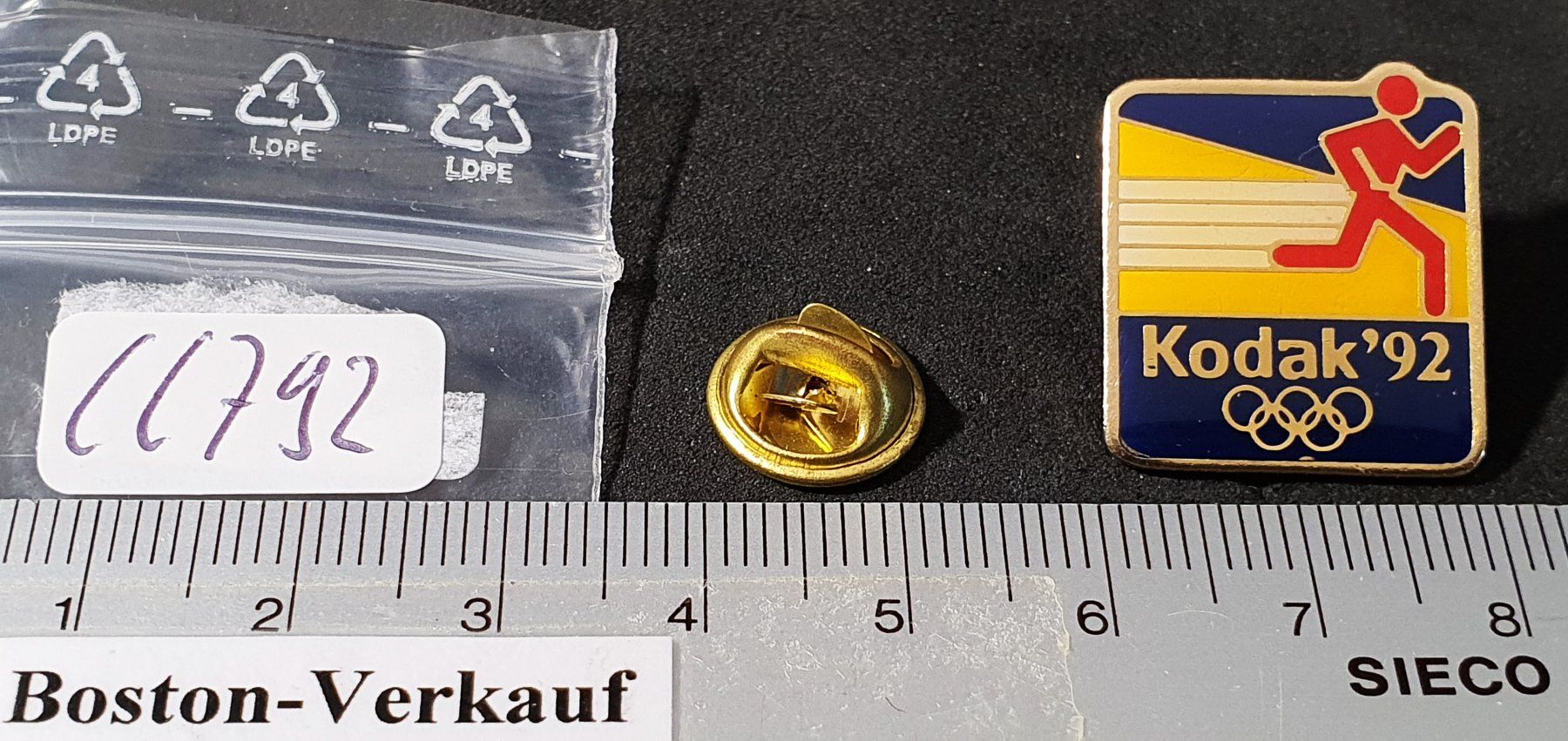 Kodak Placchette & Badge: CC792 - Pin Kodak '92 Olympiade Olympic Games – Usato da Reinach BL venduto da Boston-Verkauf 2