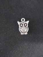 Eule, Uhu, Anhänger, Modeschmuck, Charm Bettelarmband, 2 cm