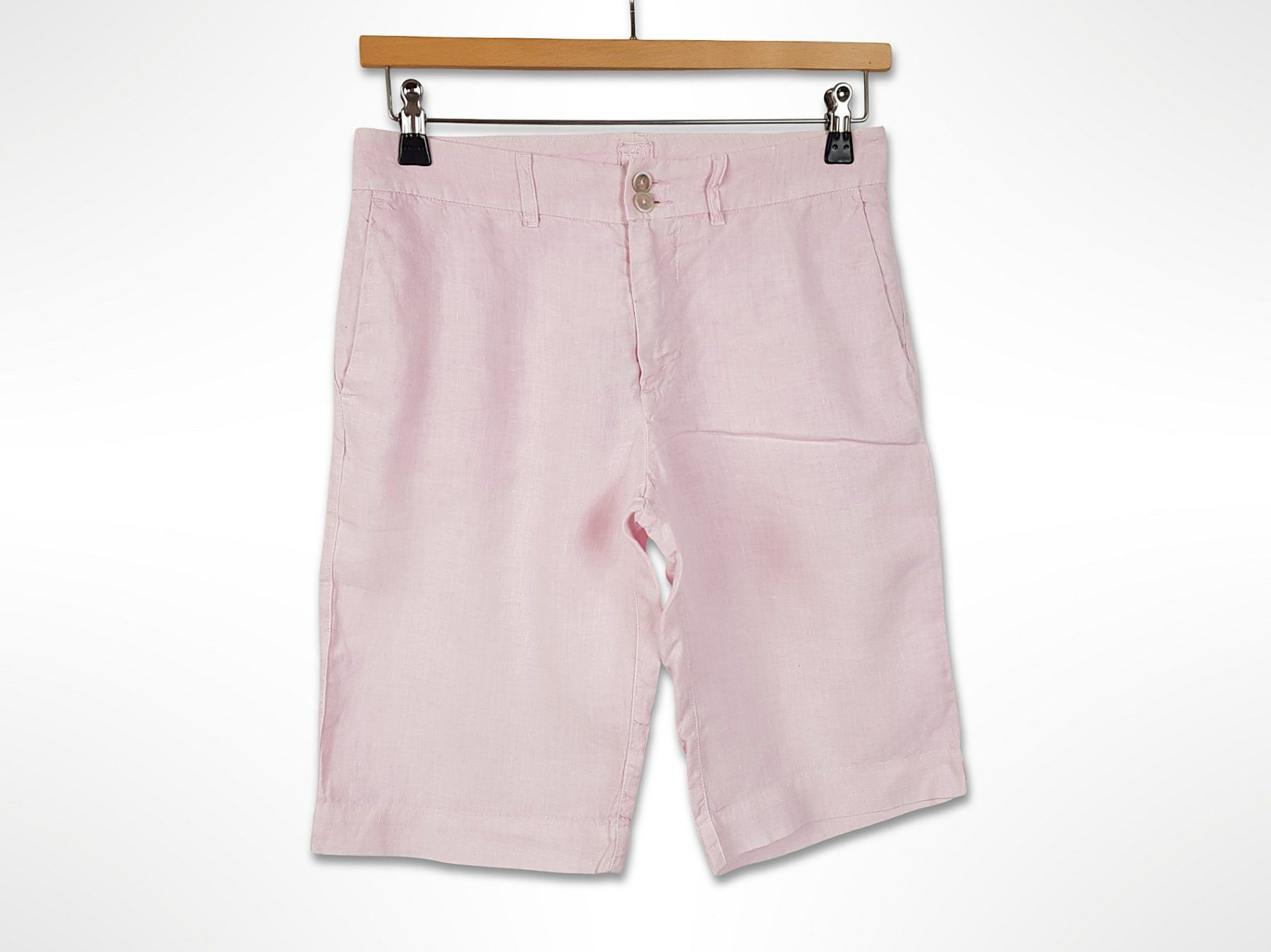 Pantaloni: Leinenhose kurz Rosa – Usato da Suhr venduto da Restwert_Suhr