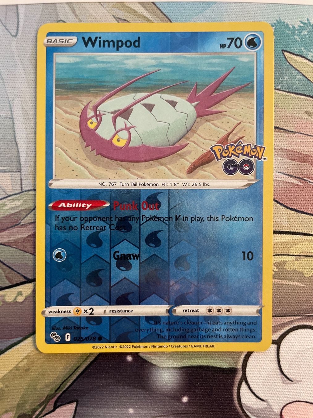 Pokémon Carte collezionabili: Wimpod 025/078 reverse holo Pokemon GO EN – Usato da Niederweningen venduto da rimicanardo 1