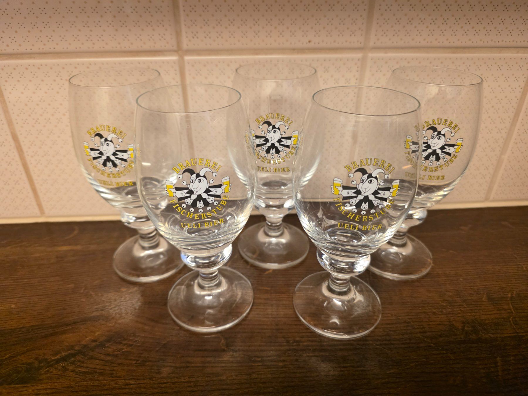 Verres: 5 Ueli Bier Gläser 0.2 L – D'occasion à Richterswil par adora88