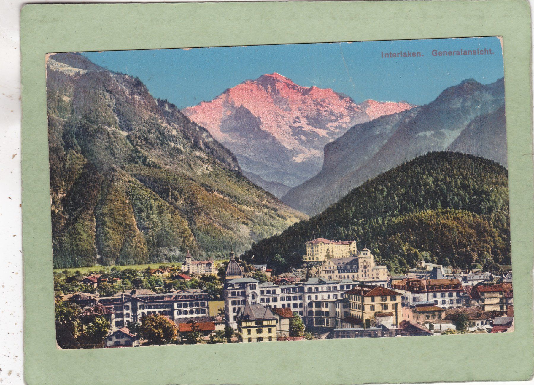 Cartoline postali: Interlaken 1917 – Usato da Herisau venduto da Lisegrat2008