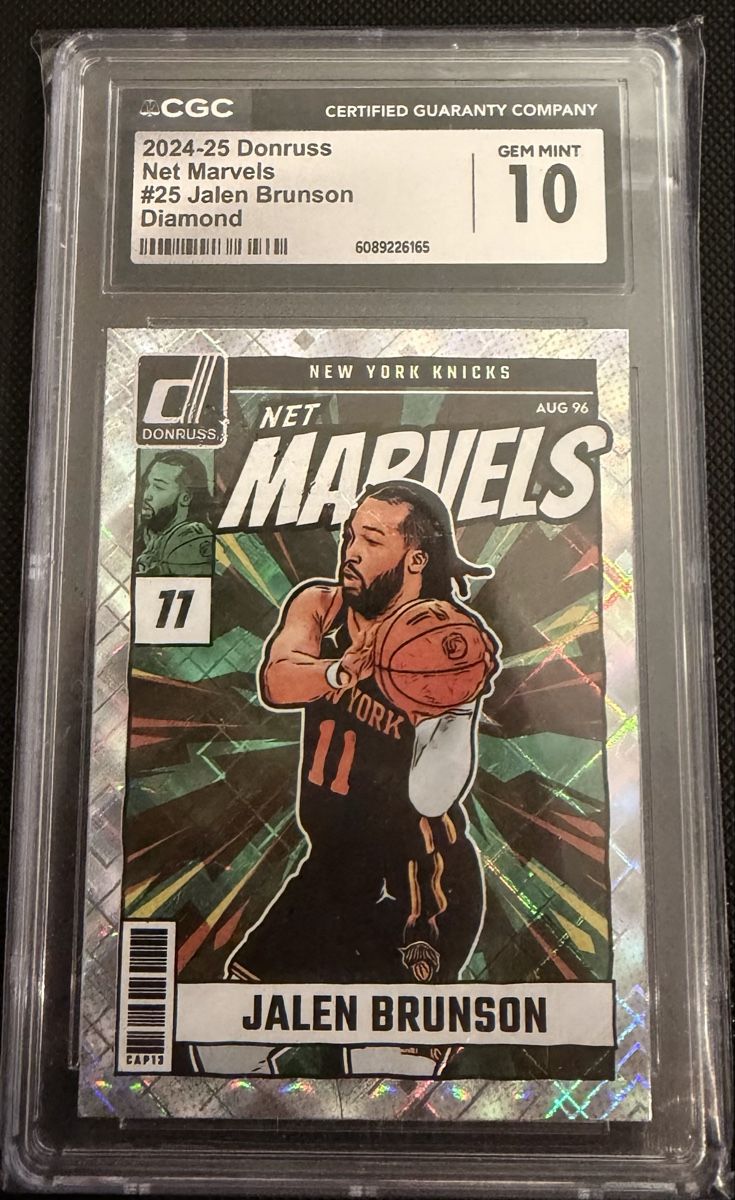 Nba Carte collezionabili: Jalen Brunson Net Marvels CGC 10 – Nuovo (secondo la descrizione) da Lenzburg venduto da fastbreakcards