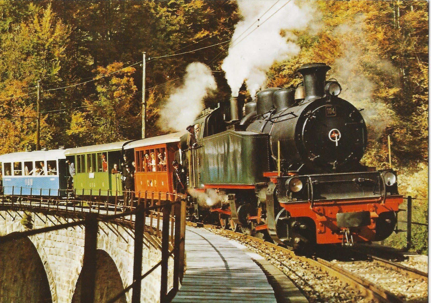 Cartoline postali: Le petit train de Blonay-Chamby, 1978, Sonderstempel – Usato da Frauenfeld venduto da Merk52