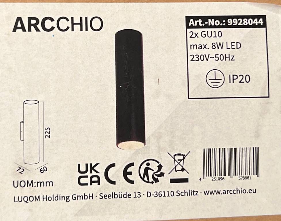 Lampade: ARCCHIO Dilana Aussenleuchte NEU – Usato da Zollikon venduto da js9js9 1