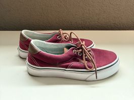 Vans, bordeaux und braunes leder, Gr. 36